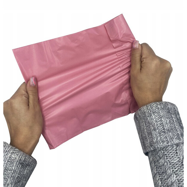Rozā kurjera polietilēna maisiņi 4XL 450x550 50 gab.