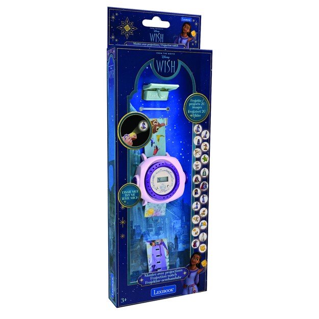Lexibook - Disney Wish digital projection watch (DMW050WI)