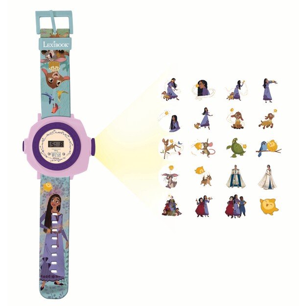 Lexibook - Disney Wish digital projection watch (DMW050WI)
