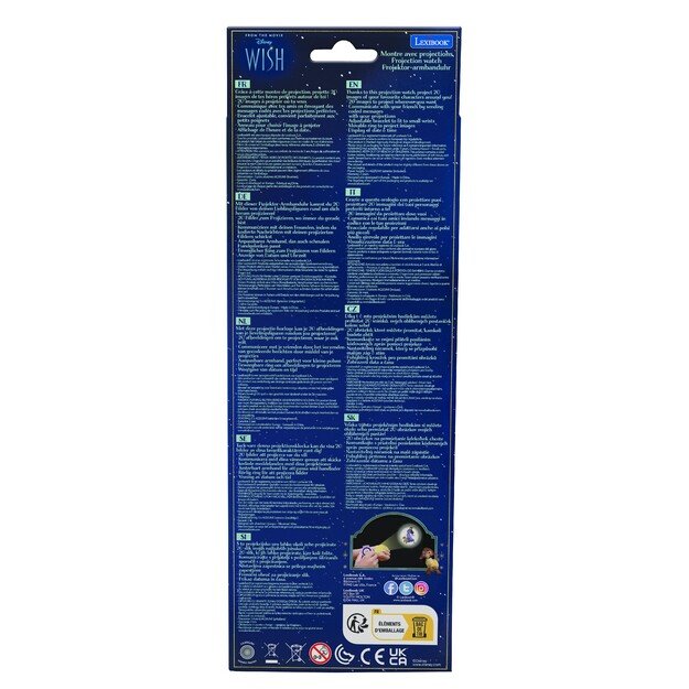 Lexibook - Disney Wish digital projection watch (DMW050WI)