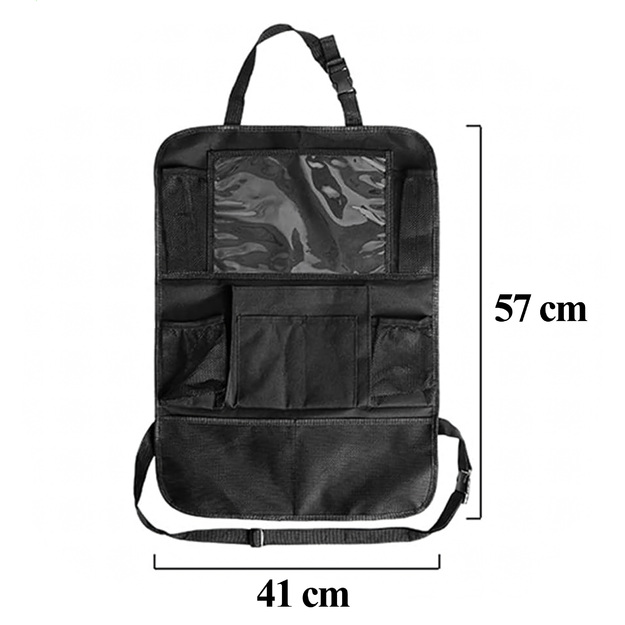 Automašīnas organizētājs, automašīnas maciņš sēdeklim, liels, ietilpīgs, universāls