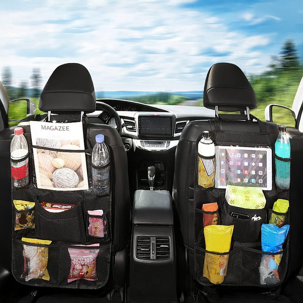Automašīnas organizētājs, automašīnas maciņš sēdeklim, liels, ietilpīgs, universāls
