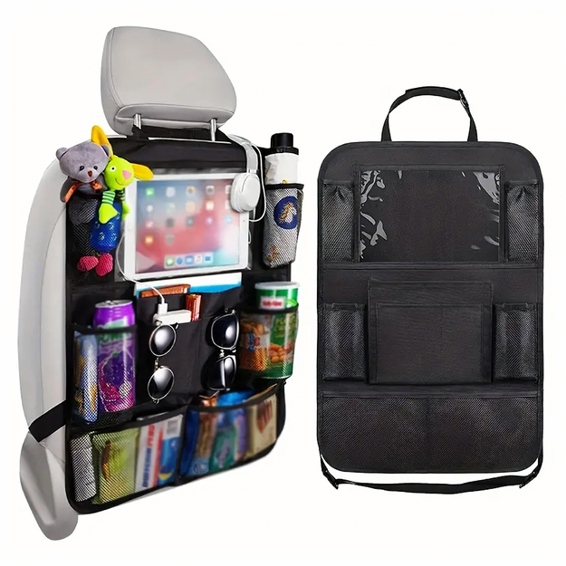 Automašīnas organizētājs, automašīnas maciņš sēdeklim, liels, ietilpīgs, universāls