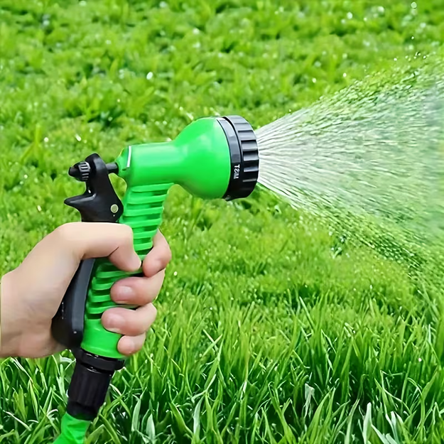 Regulējama dārza šļūtenes smidzinātāja pistole, 7 režīmi, 3 savienotāji