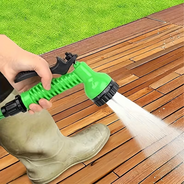 Regulējama dārza šļūtenes smidzinātāja pistole, 7 režīmi, 3 savienotāji