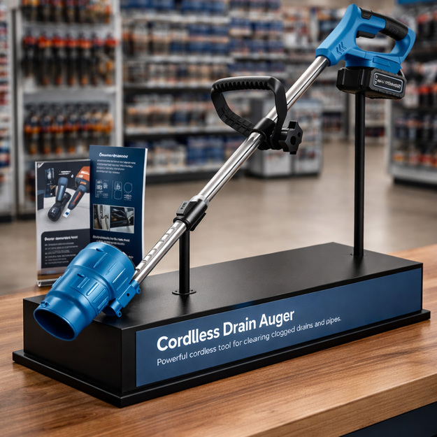 Salokāms dārza sniega pūtējs ar 2 x 1500 mAh baterijām