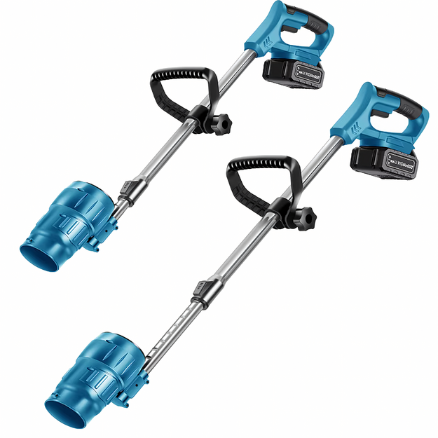 Salokāms dārza sniega pūtējs ar 2 x 1500 mAh baterijām