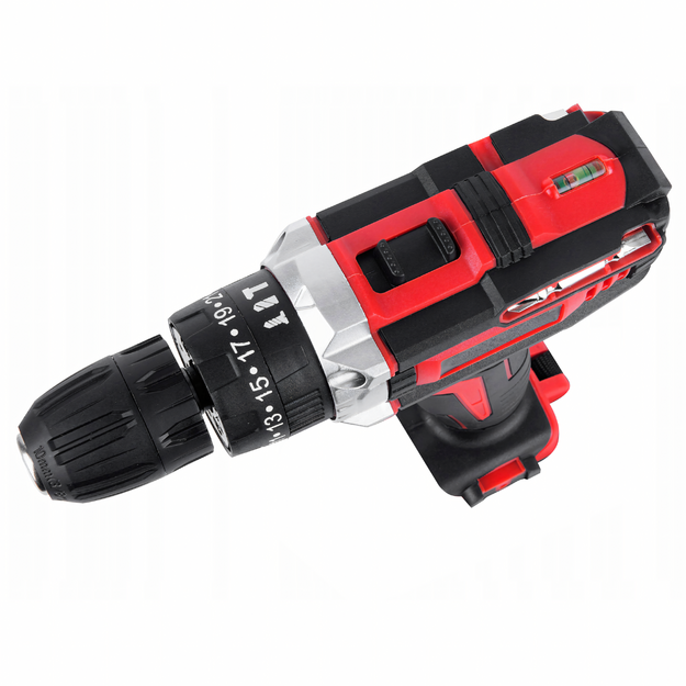 Akumuliatorinių gręžtuvų-suktuvų dėklas 2 x Aku 18V LED + priedai