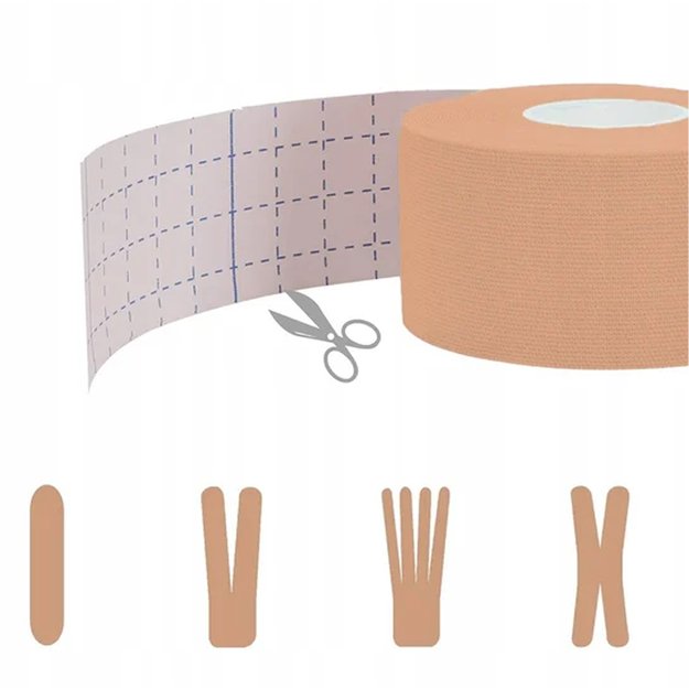 Plastry Tape Tejpy Kinesio Taping Tejp Taśma Kinesio Sport Pro 5Mx5CM 10