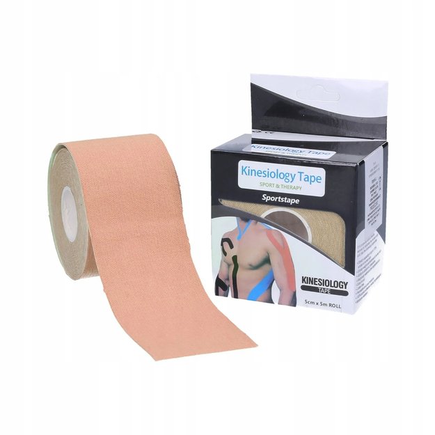 Plastry Tape Tejpy Kinesio Taping Tejp Taśma Kinesio Sport Pro 5Mx5CM 15