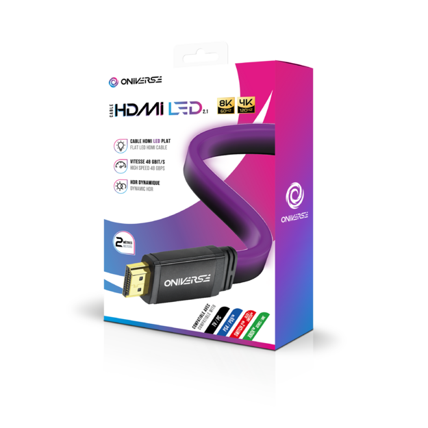 Oniverse Hdmi Led Cable 8K - Purple
