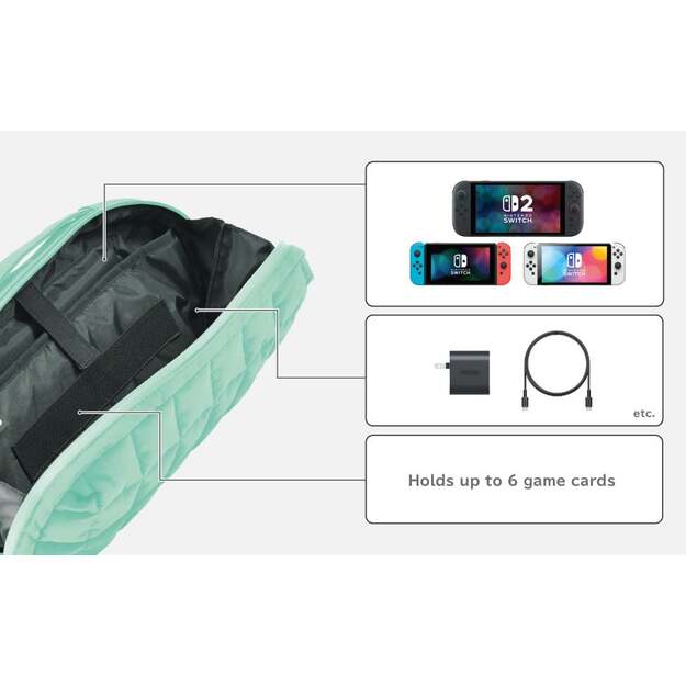 HORI - Puff Pouch - Cozy Green - Mid-size