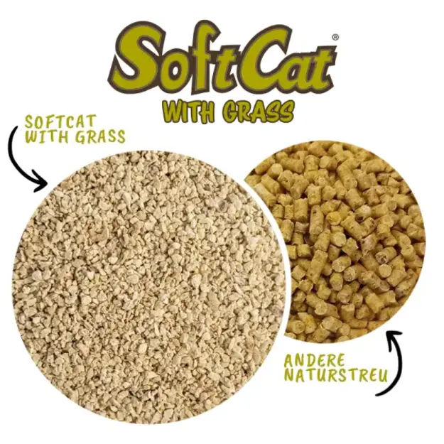 Porta21 - Catlitter  - SoftCat Paper Bag - Grass - 17 L
