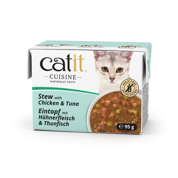 Catit - Cuisine Premium Wet Food for Cats - Stew with Chicken & Tuna - 95 g