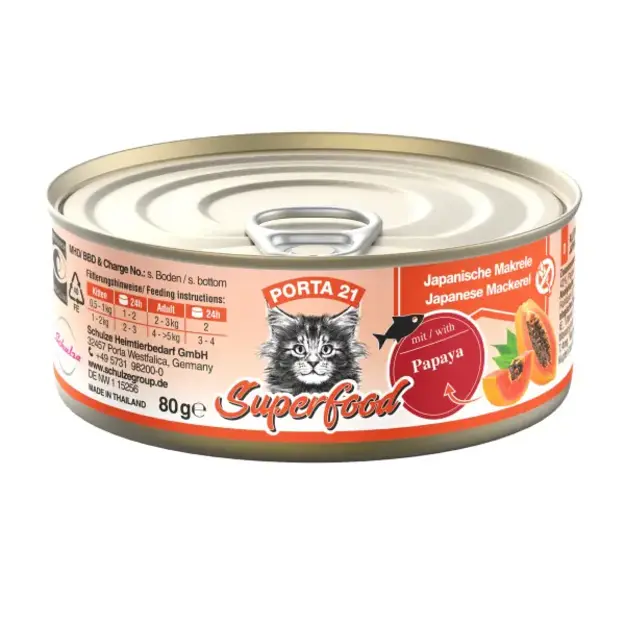 Porta21 - Superfood Mackerel Papaya - 80 g