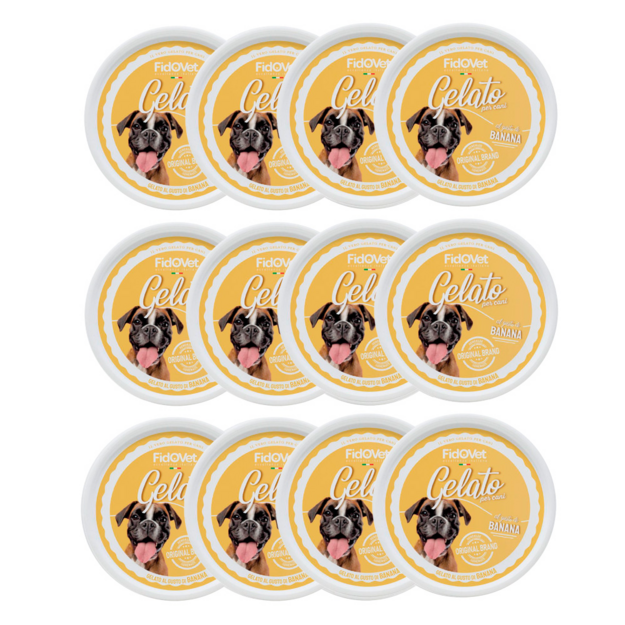 Fidovet - Gelato Banana - 40 g -  ice treat is a perfect way to pamper your dog
