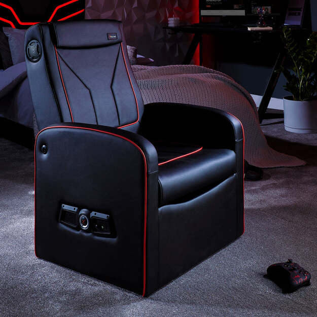 X-Rocker - Shift Luxe Junior 2.1 Ottoman Gaming Chair with Storage
