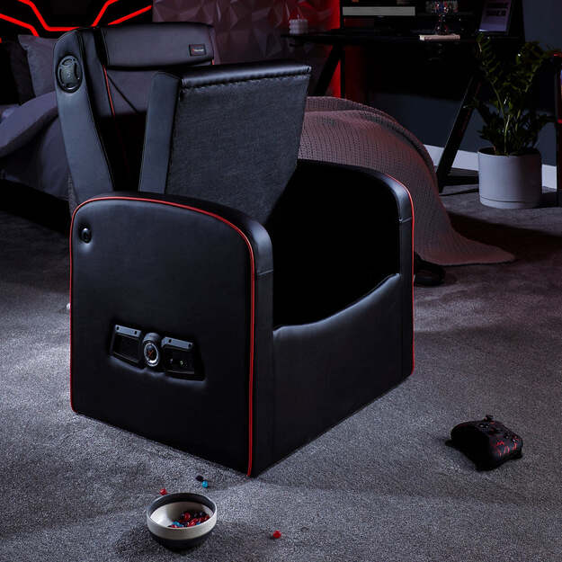 X-Rocker - Shift Luxe Junior 2.1 Ottoman Gaming Chair with Storage