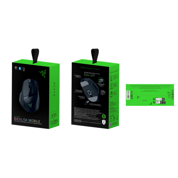 Razer - Basilisk Mobile - portable ergonomic wireless gaming mouse - Black