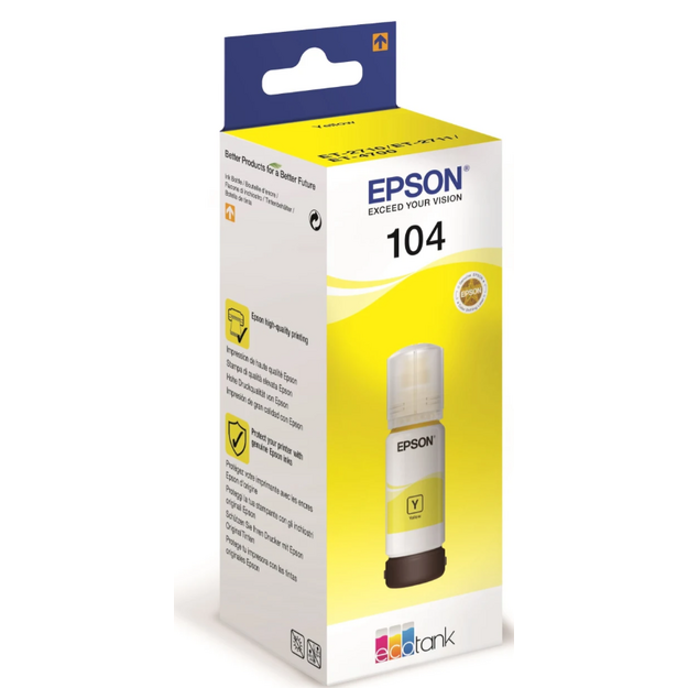 Epson - T104 Yellow EcoTank Bottle