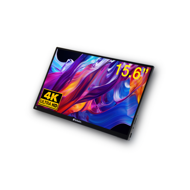 Verbatim - PMT-15 4K Portable Touchscreen Monitor 15.6