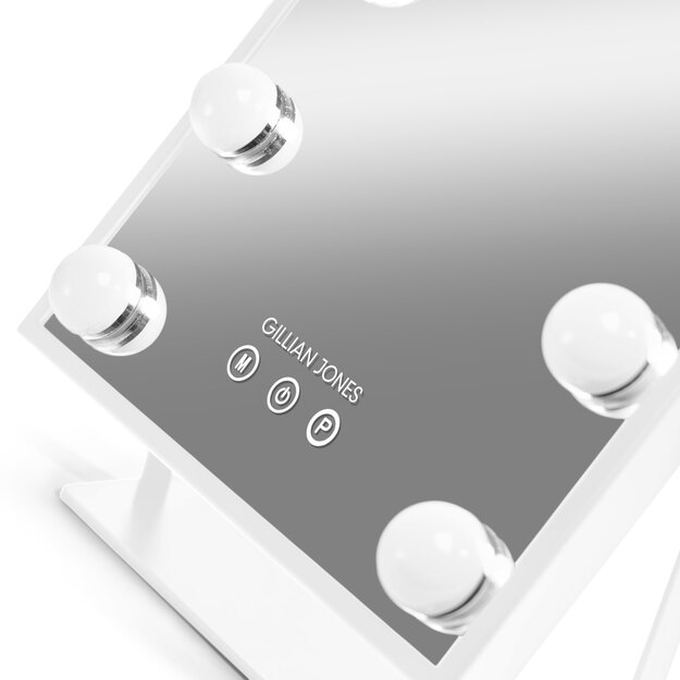 Gillian Jones - Makeup Artist Mirror with 9 powerful LED bulbs - White