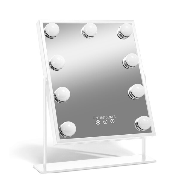 Gillian Jones - Makeup Artist Mirror with 9 powerful LED bulbs - White