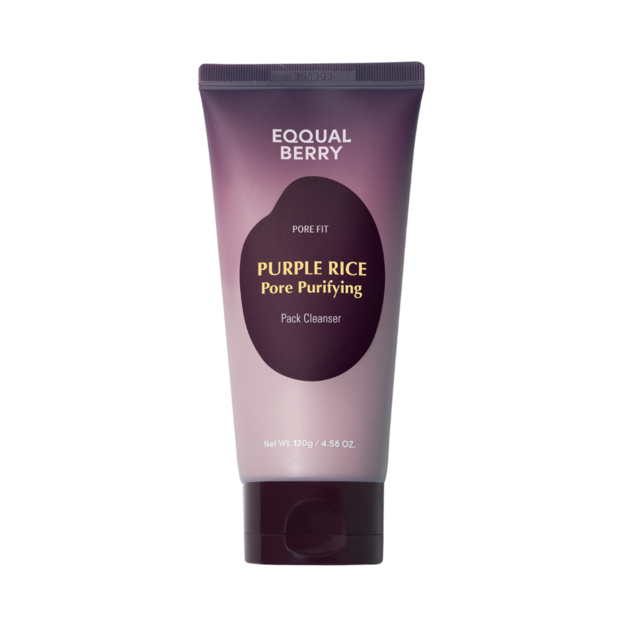 Eqqualberry - Purple Rice Pore Purifying Pack Cleanser - Purple - 130 ml