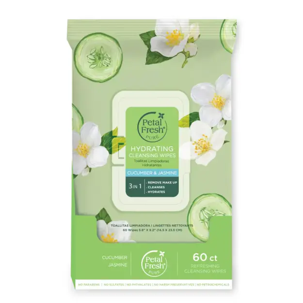 Petal Fresh - Pure Brightening Cucumber & Citrus Cleansing Wipes