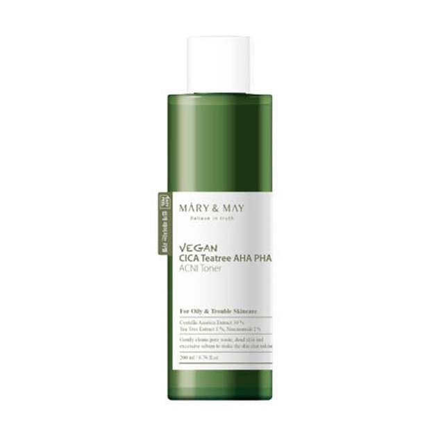 Mary&May - Vegan Cica Tea Tree AHA PHA Toner - 200 ml