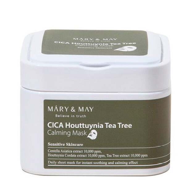 Mary&May - Cica Houttuynia Tea Tree Calming Mask - 30 pcs - 400 ml