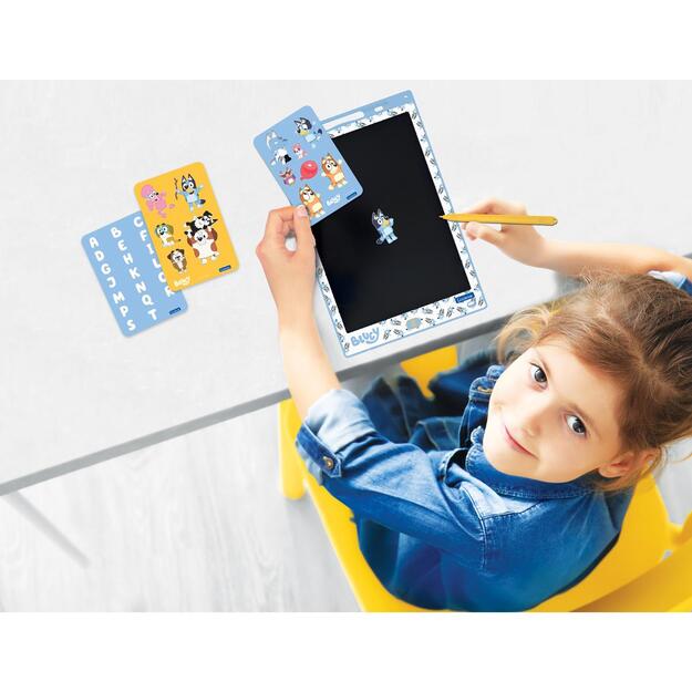Lexibook - Bluey 11’’ multicolor learning drawing E-ink tablet with stencils (CRT10BY)