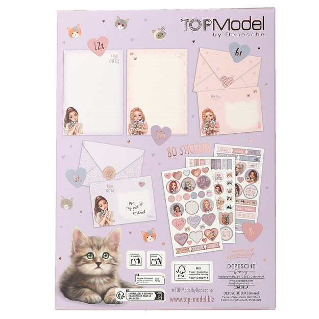 TOPModel - Letter Set CAT LOVE - Soft Purple