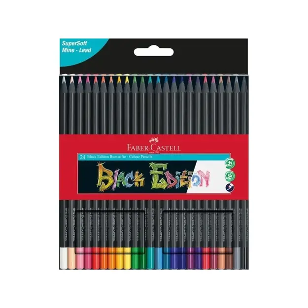 Faber-Castell - Colour pencils Black Edition - 24 pcs (116424)