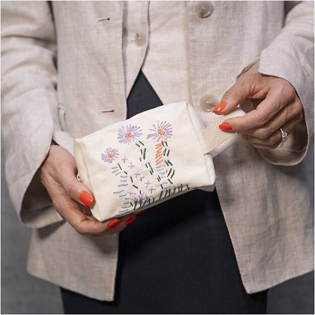 Mini Craft Kit Embroidery - Make-up bag - cream (977859)