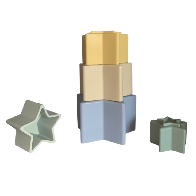 Magni - Silicone Stacking Tower with Star Shaped Boxes (5559)