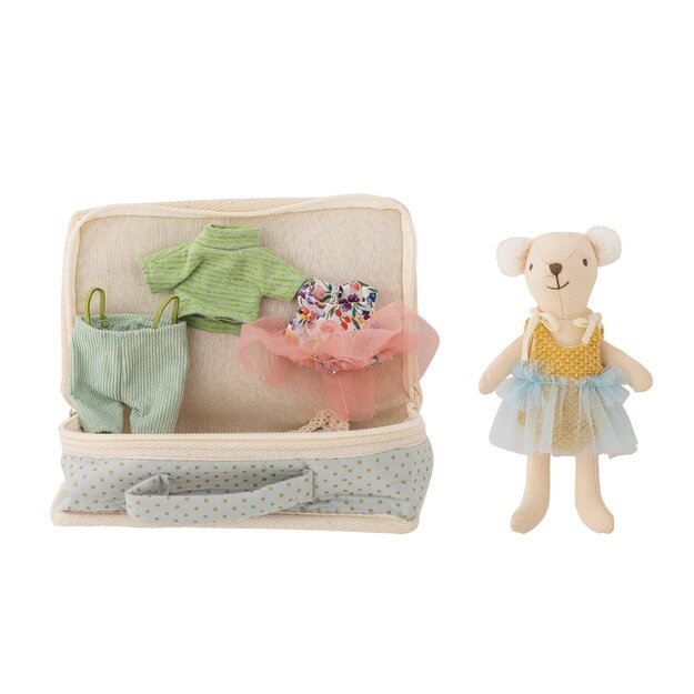 Bloomingville MINI - Lara Doll, Brown, Polyester (82064944)