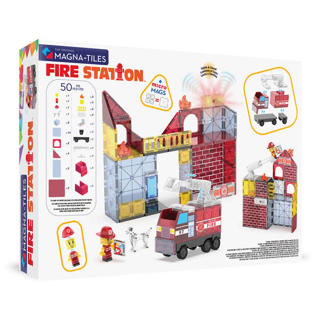 Magna-Tiles - Fire Station™ 50 Piece Set (90359)