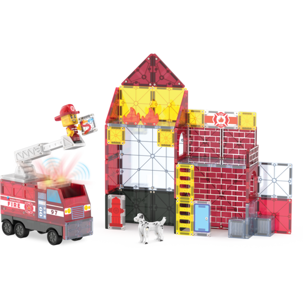 Magna-Tiles - Fire Station™ 50 Piece Set (90359)