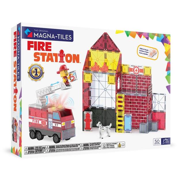 Magna-Tiles - Fire Station™ 50 Piece Set (90359)