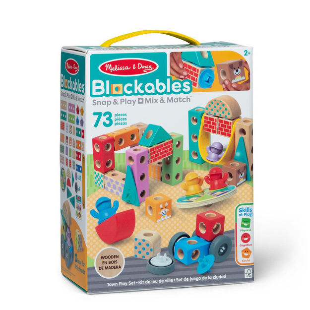 Melissa & Doug - Blockables Building Set Town (806012)