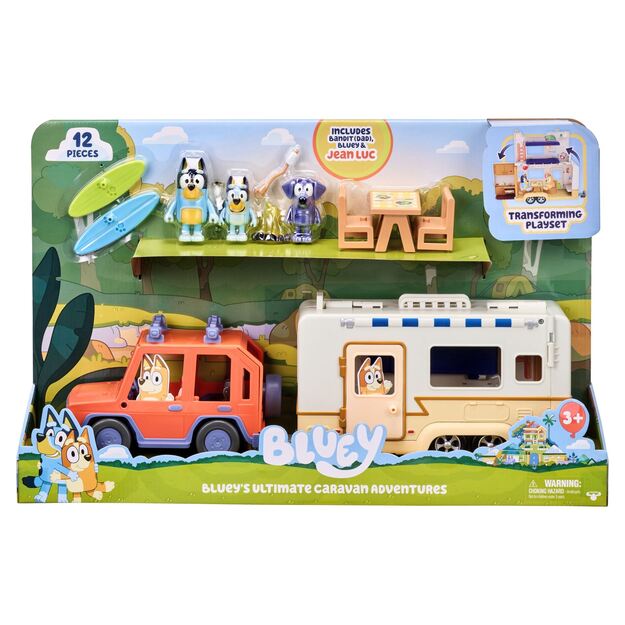 bluey – Family 4WD and Caravan playset (90130)