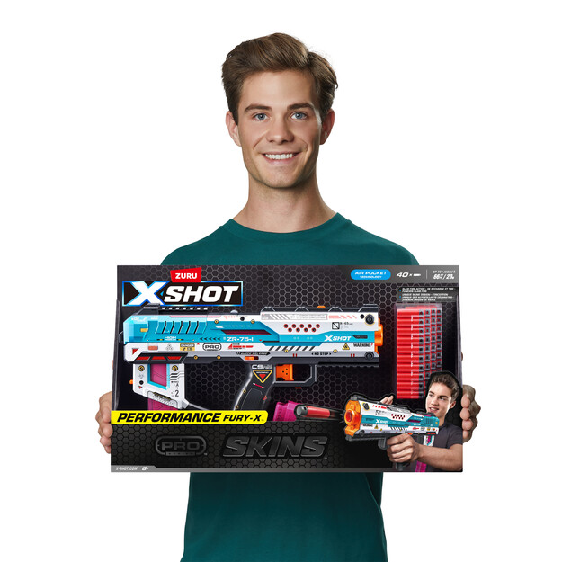 X-SHOT - SKINS Pro Series - Fury-X Blaster (40 Darts) - (36772)