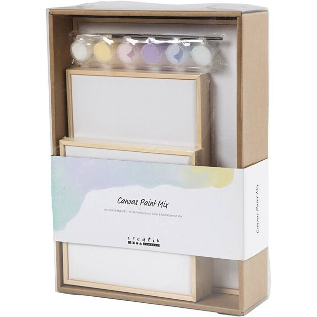 Stretched Canvas Mix - pastel colours (257269)