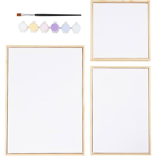 Stretched Canvas Mix - pastel colours (257269)