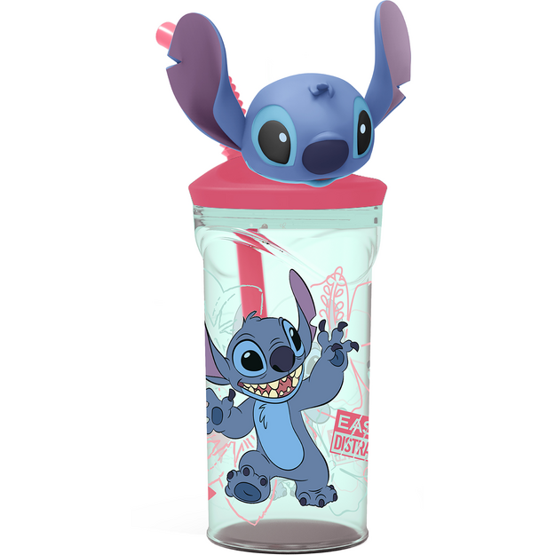 Stor - STITCH 3D figurine tumbler bottle - 360 ml