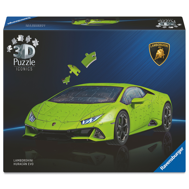 Ravensburger - Iconics Lamborghini Huracán EVO-Verde 108p (12008037)