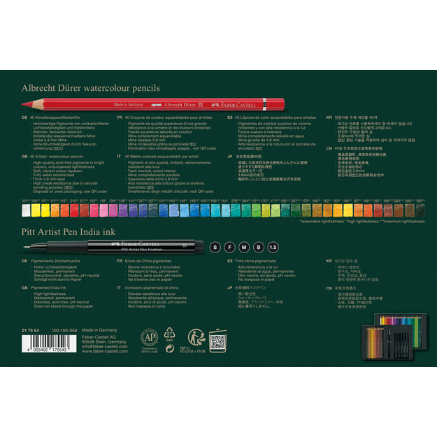 Faber-Castell - Set Albrecht Dürer & Pitt Artist Pen - 46 pcs (217554)