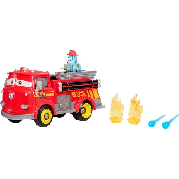 Disney Cars - Radiator Springs Race & Rescue Fire Fighting Red & Guido Playset (JFL54)