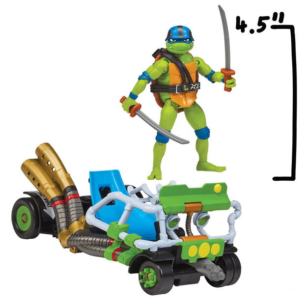 Turtles Tales Of Vehicles Asst - Leonardo